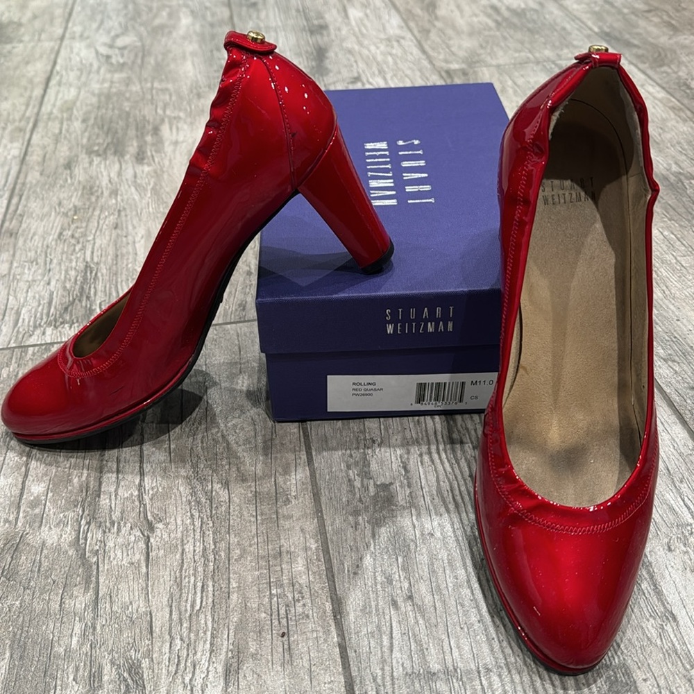 Ruby Red Stuart Weitzman Heels! - image 2